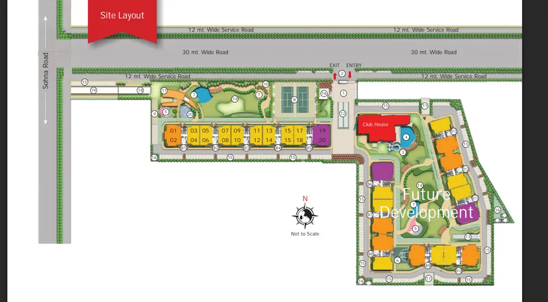 Ireo Corridors Master Plan Sector 59A Golf Course Extension Road Gurgaon