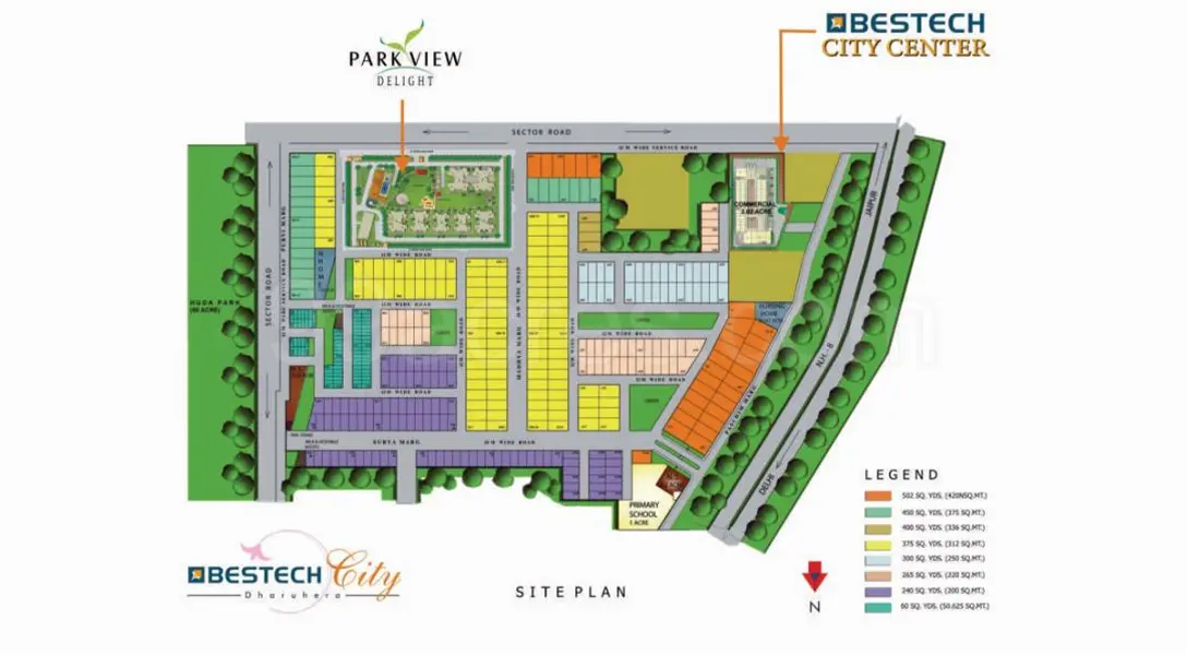 Bestech City Plots Sector 89A Master Plan Golf Course Extension Road Gurgaon