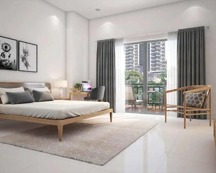 Natural pond landscape