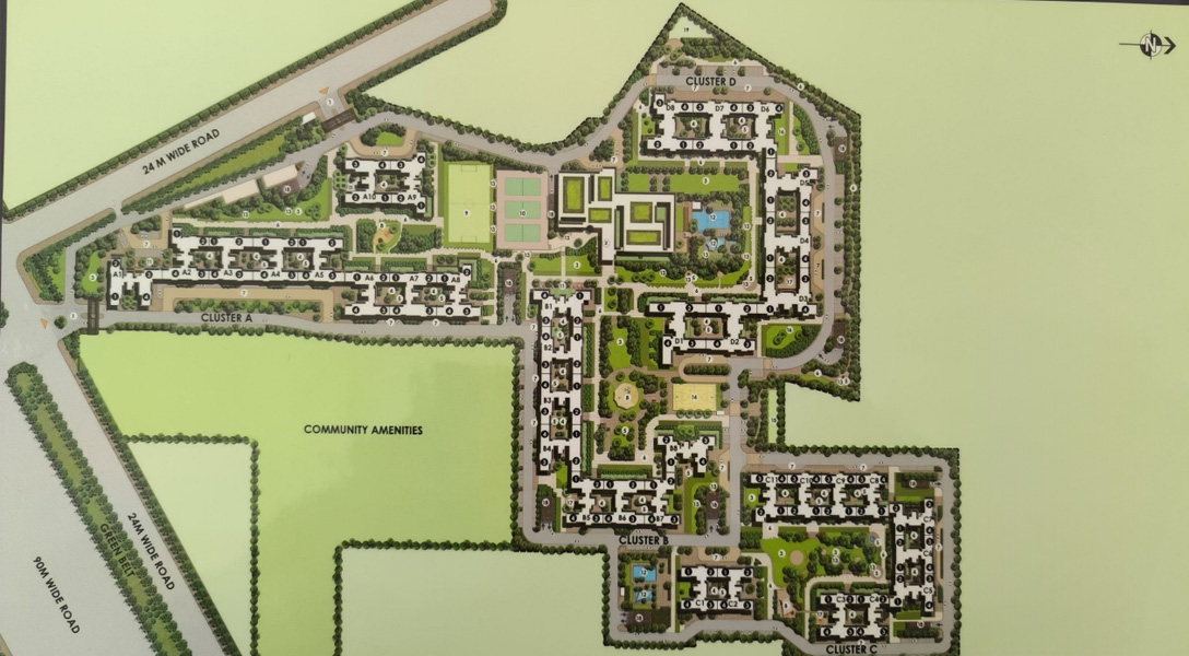 Ireo Corridors Master Plan Sector 59A Golf Course Extension Road Gurgaon