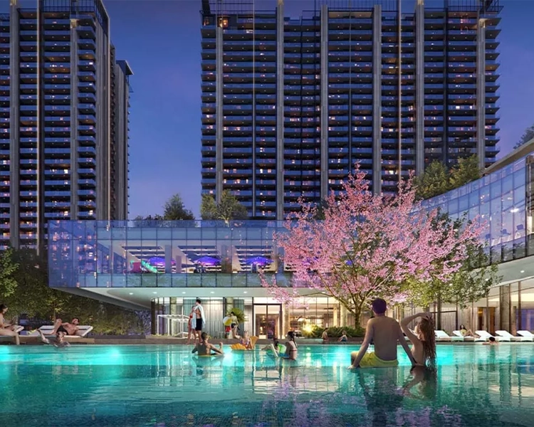 M3M Gurgaon International City aerial view