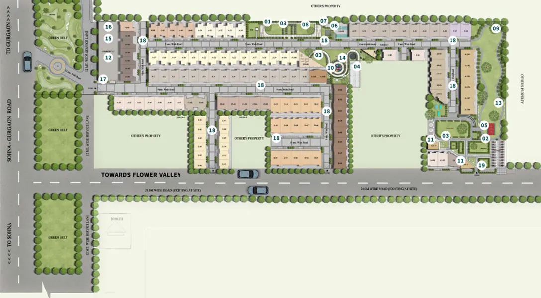 Ireo Corridors Master Plan Sector 59A Golf Course Extension Road Gurgaon