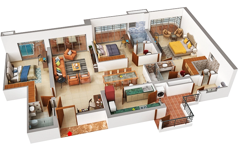 Smart World GIC Manesar 2 BHK Floor Plan