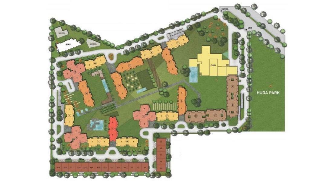 Ireo Corridors Master Plan Sector 59A Golf Course Extension Road Gurgaon