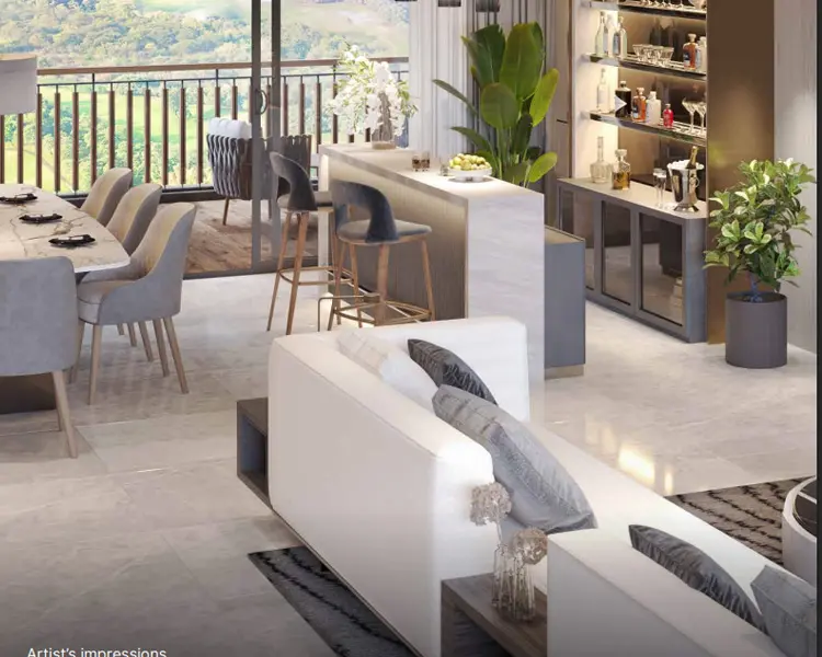 Sobha Aranya forestscape and golf-course views