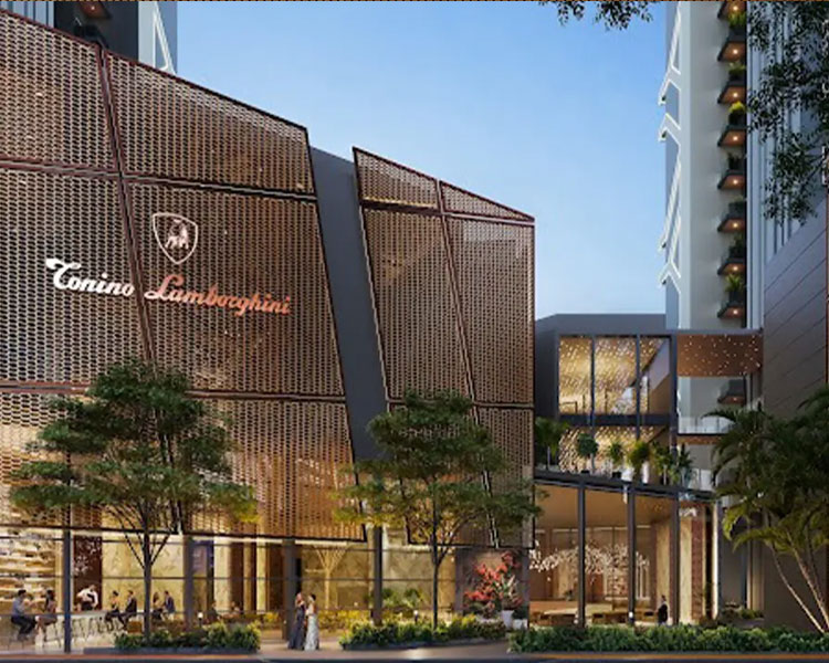 Tonino Lamborghini branded entrance